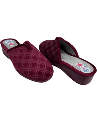 CALZADOMANIA ZAPATILLA ABERTURA CUADRO BURDEOS