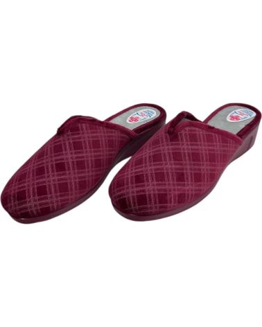 CALZADOMANIA ZAPATILLA ABERTURA CUADRO BURDEOS