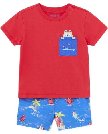 MAYORAL CONJUNTOS DE ROPA PARA BEBES NINO 1650 CONJUNTO CAMISETA BAN AZUL