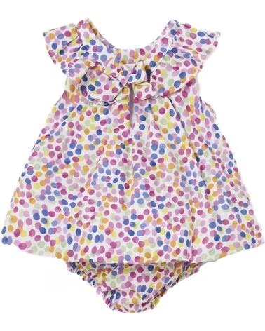 MAYORAL VESTIDOS CASUAL PARA NINA 1834 VESTIDO CON CUBREPANAL ESTAMP AZUL