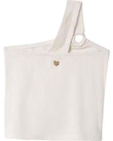 MAYORAL BLUSAS Y CAMISAS PARA NINA 6017 CAMISETA ASIMETRICA CANALE BEIGE