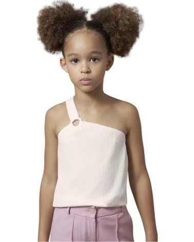 MAYORAL BLUSAS Y CAMISAS PARA NINA 6017 CAMISETA ASIMETRICA CANALE BEIGE