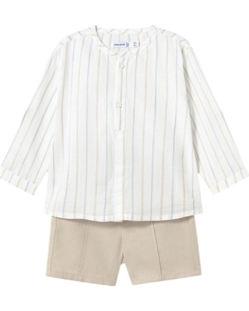 MAYORAL CONJUNTOS DE ROPA PARA BEBES NINO 1249 CONJUNTO BERMUDA Y CA BEIGE