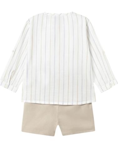 MAYORAL CONJUNTOS DE ROPA PARA BEBES NINO 1249 CONJUNTO BERMUDA Y CA BEIGE