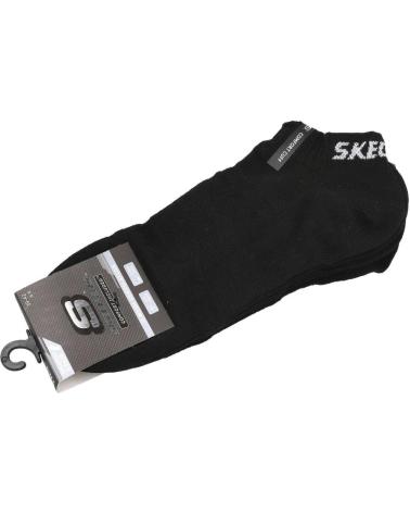 SKECHERS SK-43022 3PACK CALCETINES NEGRO