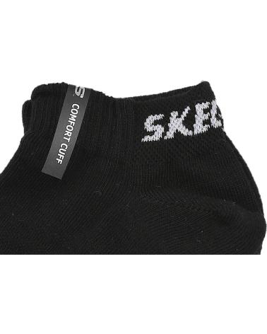 SKECHERS SK-43022 3PACK CALCETINES NEGRO