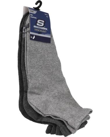 SKECHERS SK-42004 3PACK CALCETINES GRIS
