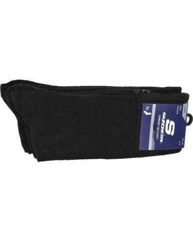 SKECHERS SK-41007 3PACK CALCETINES NEGRO