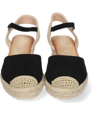 PUNTOSALAO SANDALIA DE CUNA BAJA EN YUTE MUJER COLOR NEGRO TEXTURA VARIOS COLORES