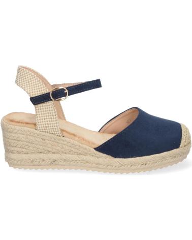 PUNTOSALAO SANDALIA DE CUNA BAJA EN YUTE MUJER COLOR MARINO TEXTURA VARIOS COLORES