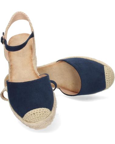 PUNTOSALAO SANDALIA DE CUNA BAJA EN YUTE MUJER COLOR MARINO TEXTURA VARIOS COLORES