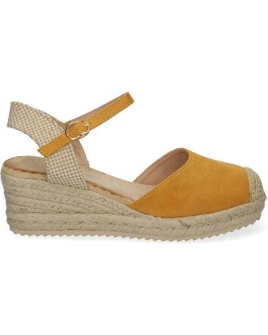 PUNTOSALAO SANDALIA DE CUNA BAJA EN YUTE MUJER COLOR AMARILLO TEXTURA VARIOS COLORES