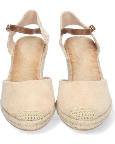 PUNTOSALAO ALPARGATAS SANDALIAS DE CUNA MEDIA Y HEBILLA MUJER COLOR BEI VARIOS COLORES