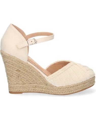 PUNTOSALAO KEILSANDALE MIT GESCHLOSSENEM VORDERBLATT AUS JUTE FÜR DAMEN IN BEIGE VARIOS COLORES