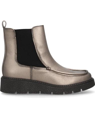 PUNTOSALAO BOTINES PLANOS CON PLATAFORMA ELEGANTES DE MUJER COLOR PLOMO VARIOS COLORES