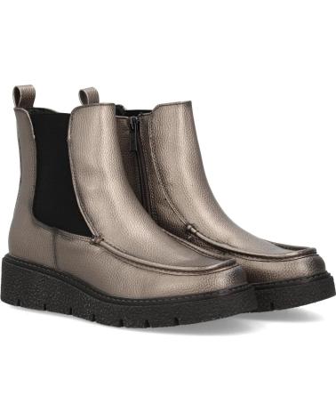 PUNTOSALAO BOTINES PLANOS CON PLATAFORMA ELEGANTES DE MUJER COLOR PLOMO VARIOS COLORES