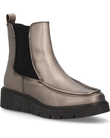 PUNTOSALAO BOTINES PLANOS CON PLATAFORMA ELEGANTES DE MUJER COLOR PLOMO VARIOS COLORES