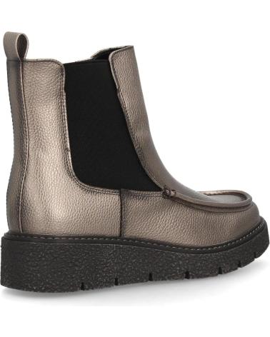 PUNTOSALAO BOTINES PLANOS CON PLATAFORMA ELEGANTES DE MUJER COLOR PLOMO VARIOS COLORES