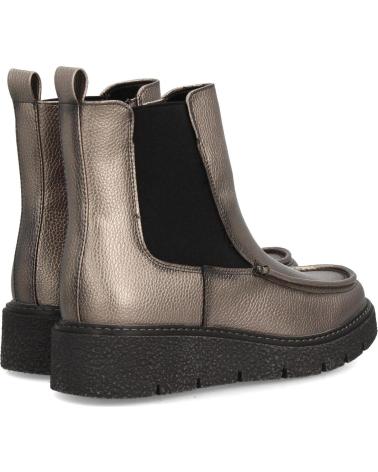 PUNTOSALAO BOTINES PLANOS CON PLATAFORMA ELEGANTES DE MUJER COLOR PLOMO VARIOS COLORES