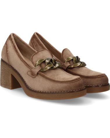 PUNTOSALAO MOCASSINI VELLUTO DONNA TACCO LARGO VARIOS COLORES