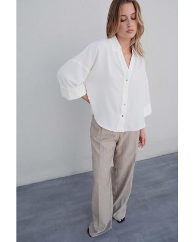 CHEMISE BLANCHE PUNTOSALAO MANCHES LONGUES RELEVÉES VARIOS COLORES