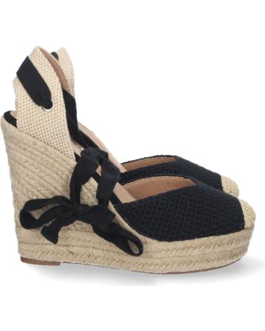 SANDÁLIA DE CUNHA PUNTOSALAO DE BIQUEIRA FECHADA FEMININA, PRETA VARIOS COLORES