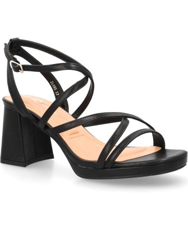 PUNTOSALAO DAMEN-SANDALEN MIT MITTLEREM ABSATZ JL895 (SCHWARZ) VARIOS COLORES