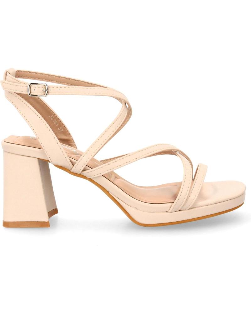 PUNTOSALAO DAMEN-SANDALEN MIT MITTLEREM ABSATZ JL895 (BEIGE) VARIOS COLORES