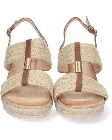 PUNTOSALAO KEILABSATZ SANDALE MIT DOPPELTER JUTEPFANNE - BEIGE VARIOS COLORES