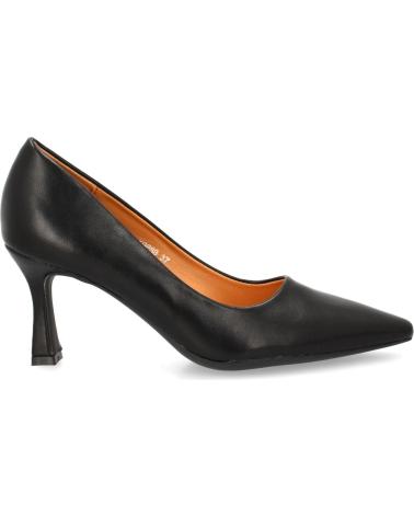 SCARPE ELEGANTI PUNTOSALAO TACCO SOTTILE YG888 DONNA NERE VARIOS COLORES