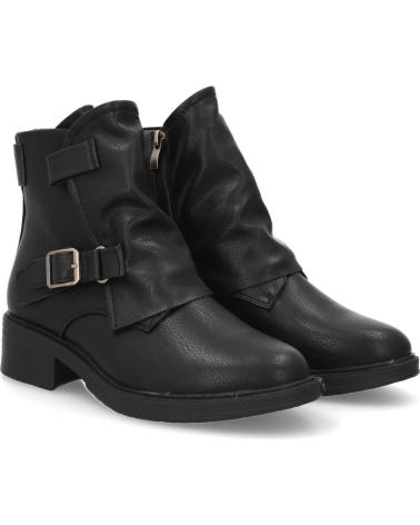 STIVALETTI PUNTOSALAO AD-55 TACCO BASSO DONNA NERO VARIOS COLORES