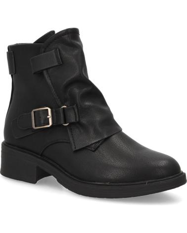 STIVALETTI PUNTOSALAO AD-55 TACCO BASSO DONNA NERO VARIOS COLORES