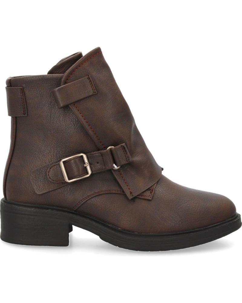 STIVALETTI PUNTOSALAO AD-554 TACCO BASSO DONNA MARRONE VARIOS COLORES