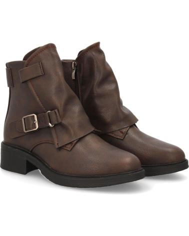 STIVALETTI PUNTOSALAO AD-554 TACCO BASSO DONNA MARRONE VARIOS COLORES