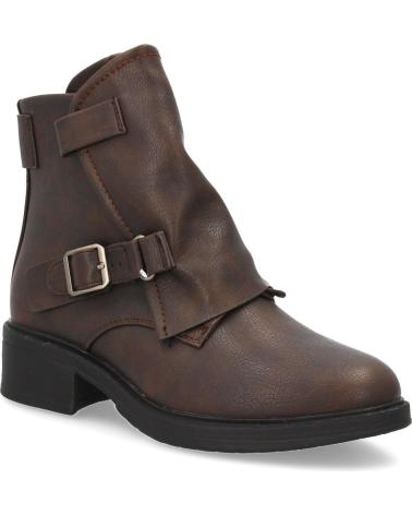 STIVALETTI PUNTOSALAO AD-554 TACCO BASSO DONNA MARRONE VARIOS COLORES