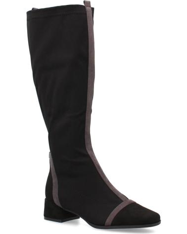 PUNTOSALAO DAMEN FLACHE HOHE STIEFEL MIT SEITENSTREIFEN VARIOS COLORES