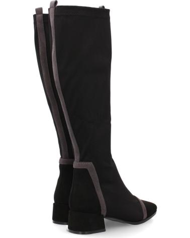 PUNTOSALAO DAMEN FLACHE HOHE STIEFEL MIT SEITENSTREIFEN VARIOS COLORES