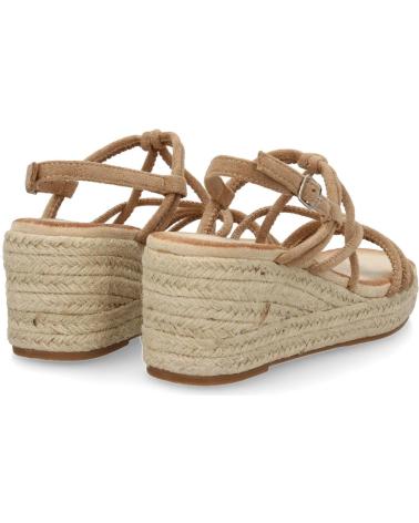 PUNTOSALAO SANDALIAS DE CUNA EN YUTE TIRAS COLOR KAKI JNS333 VARIOS COLORES