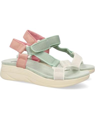 PUNTOSALAO SANDALIAS PLANAS COMODAS VELCRO PARA MUJER COLOR VERDE FF-86 VARIOS COLORES