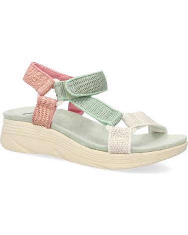 PUNTOSALAO SANDALIAS PLANAS COMODAS VELCRO PARA MUJER COLOR VERDE FF-86 VARIOS COLORES
