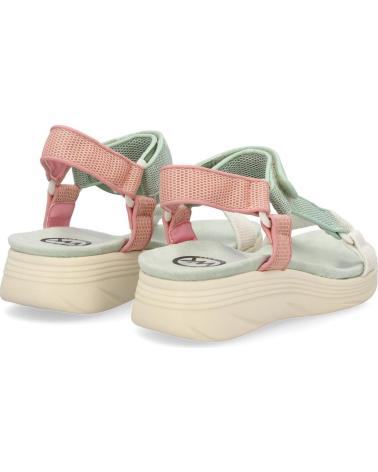 PUNTOSALAO SANDALIAS PLANAS COMODAS VELCRO PARA MUJER COLOR VERDE FF-86 VARIOS COLORES