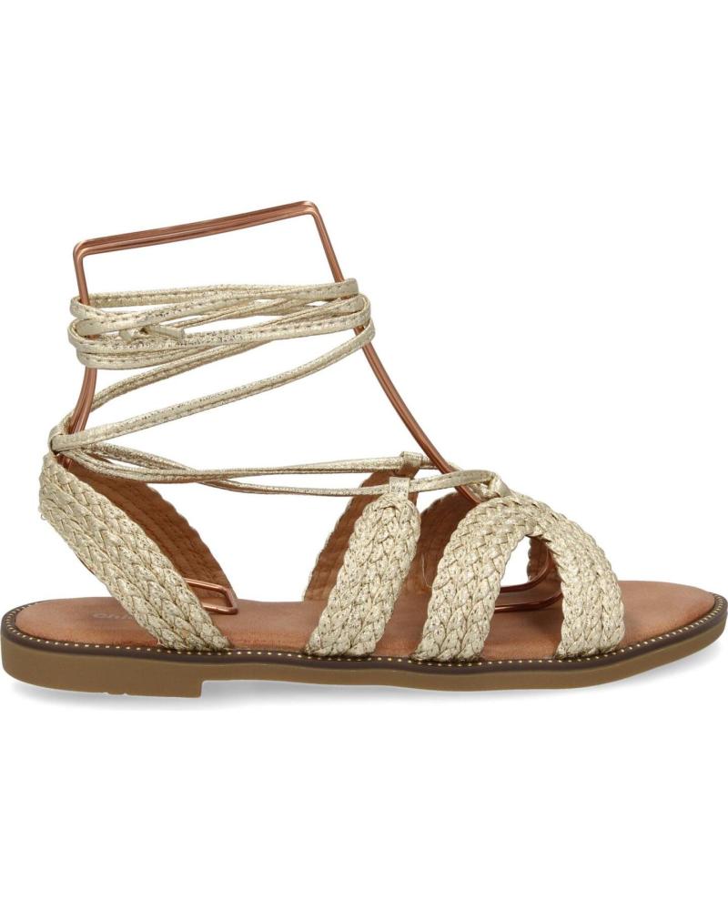 PUNTOSALAO SANDALIAS PLANAS COMODAS TIRAS AL TOBILLO PARA MUJER ORO TF2 VARIOS COLORES