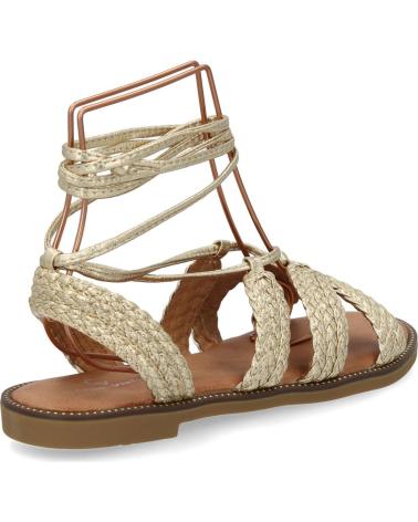 PUNTOSALAO SANDALIAS PLANAS COMODAS TIRAS AL TOBILLO PARA MUJER ORO TF2 VARIOS COLORES