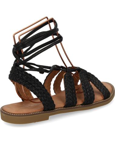 PUNTOSALAO SANDALIAS PLANAS COMODAS TIRAS AL TOBILLO PARA MUJER NEGRO T VARIOS COLORES