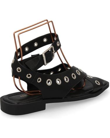 PUNTOSALAO SANDALIAS PLANAS DE MUJER OJALES DE METAL COLOR NEGRO 2287 VARIOS COLORES