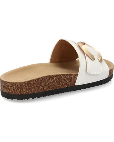 PUNTOSALAO SANDALIAS PLANAS COMODAS BIO EN PALA PARA MUJER COLOR BLANCO VARIOS COLORES