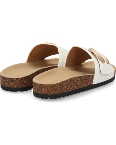 PUNTOSALAO SANDALIAS PLANAS COMODAS BIO EN PALA PARA MUJER COLOR BLANCO VARIOS COLORES