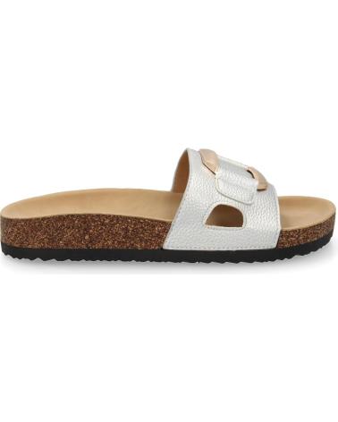 PUNTOSALAO SANDALIAS PLANAS PLATEADAS COMODAS ELEGANTES PARA MUJER VR5- VARIOS COLORES