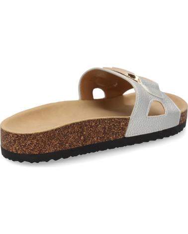 PUNTOSALAO SANDALIAS PLANAS PLATEADAS COMODAS ELEGANTES PARA MUJER VR5- VARIOS COLORES