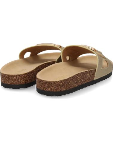 PUNTOSALAO SANDALIAS PLANAS DORADAS COMODAS ELEGANTES MUJER VR5-1756 VARIOS COLORES